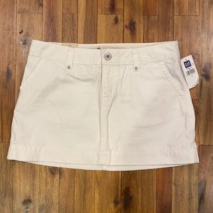 NWT Gap White Denim Mini Skirt